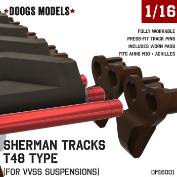 1/16 M4 Sherman T48 Workable Tracks