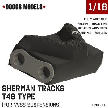 1/16 M4 Sherman T48 Workable Tracks