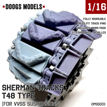 1/16 M4 Sherman T48 Workable Tracks