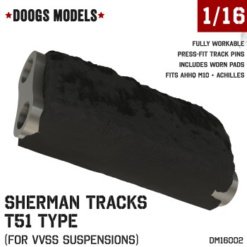 1/16 M4 Sherman T51 Workable Tracks