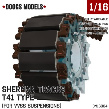 1/16 M4 Sherman T41 Workable Tracks