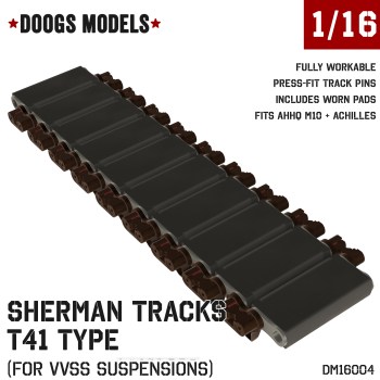 1/16 M4 Sherman T41 Workable Tracks