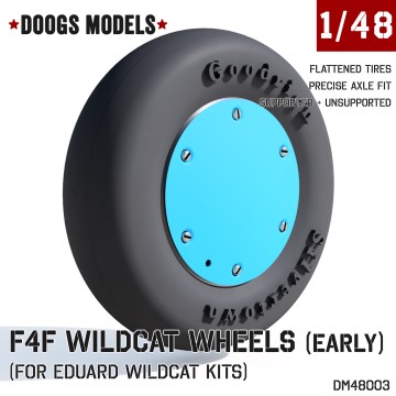 1/48 F4F Wildcat Wheels (for Eduard)