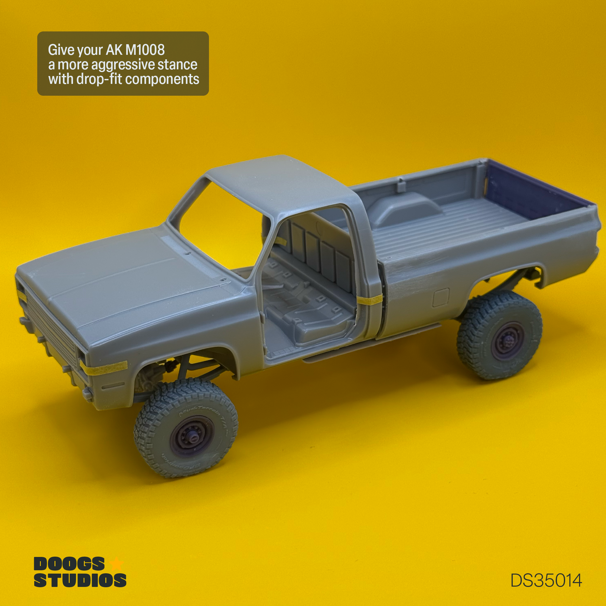 1/35 4" M1008 GM Pickup Lift Kit (for AK Interactive) - Image 3