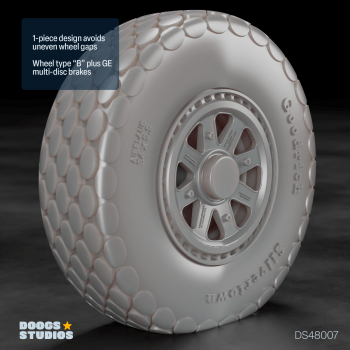 P-47N Oval Tread Wheels “B” (for MiniArt)