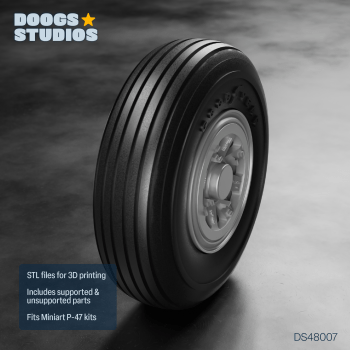 P-47N Radial Tread Wheels “A” (for MiniArt)