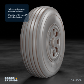 P-47N Radial Tread Wheels “B” (for MiniArt)