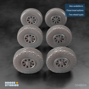 P-47N Radial Tread Wheels “B” (for MiniArt)