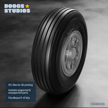 P-47N Radial Tread Wheels “B” (for MiniArt)