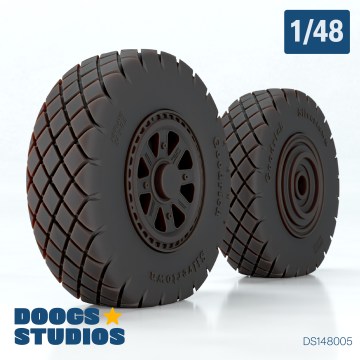 1/48 P-47N Diamond Tread Wheels "B" (for Miniart)