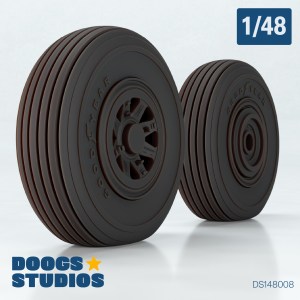 P-47N Radial Tread Wheels “A” (for MiniArt)