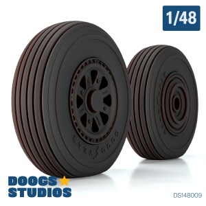 P-47N Radial Tread Wheels “B” (for MiniArt)