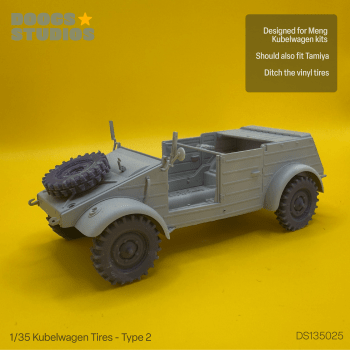 1/35 Kubelwagen Tires – Type 2 (for Meng)