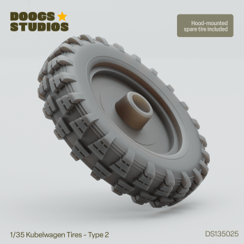 1/35 Kubelwagen Tires – Type 2 (for Meng)