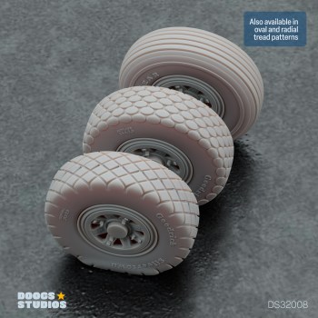 P-47N Diamond Tread Wheels (for Trumpeter)