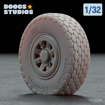 P-47N Oval Tread Wheels (for Trumpeter)