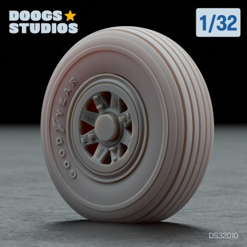 1/32 P-47N Radial Tread Wheels (for Trumpeter)