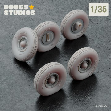 1/35 Kubelwagen Balloon Radial Tires (for Meng)