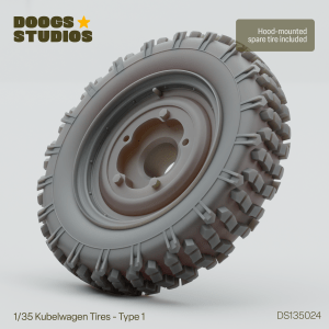 1/35 Kubelwagen Tires – Type 1 (for Meng)