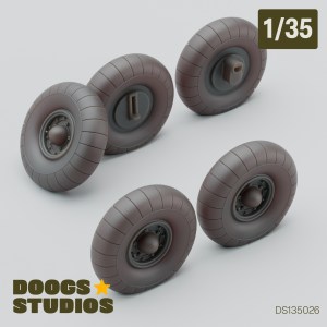 1/35 Kubelwagen Balloon Tires (for Meng)