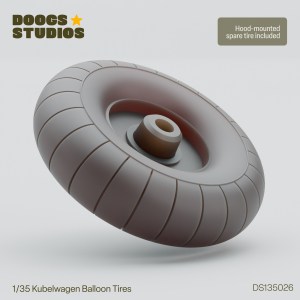 1/35 Kubelwagen Balloon Tires (for Meng)