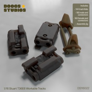 1/16 Stuart T36E6 Workable Tracks