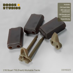 1/16 Stuart T16 (Fresh) Workable Tracks