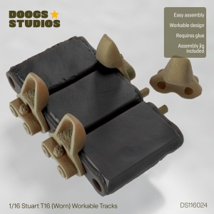 1/16 Stuart T16 (Worn) Workable Tracks