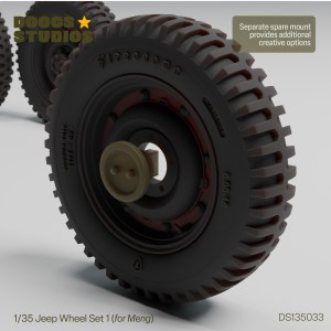 Jeep Wheel Set 1 (Meng)