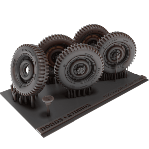 Jeep Wheel Set 1 (Meng)