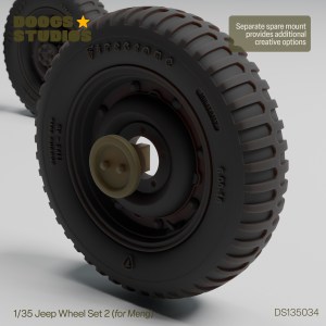 Jeep Wheel Set 2 (Meng)