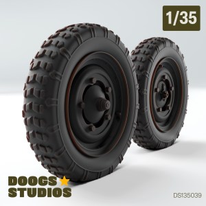 1/35 Kubelwagen Worn Tires – Type 1 (for Meng)