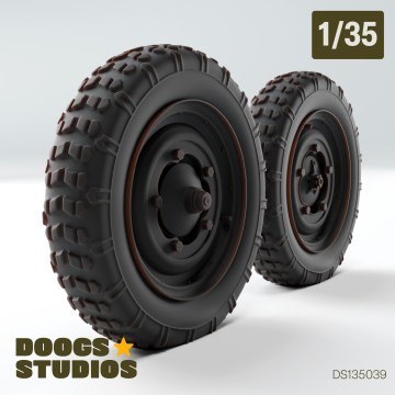 1/35 Kubelwagen Worn Tires - Type 1 (for Meng)
