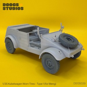 1/35 Kubelwagen Worn Tires – Type 1 (for Meng)