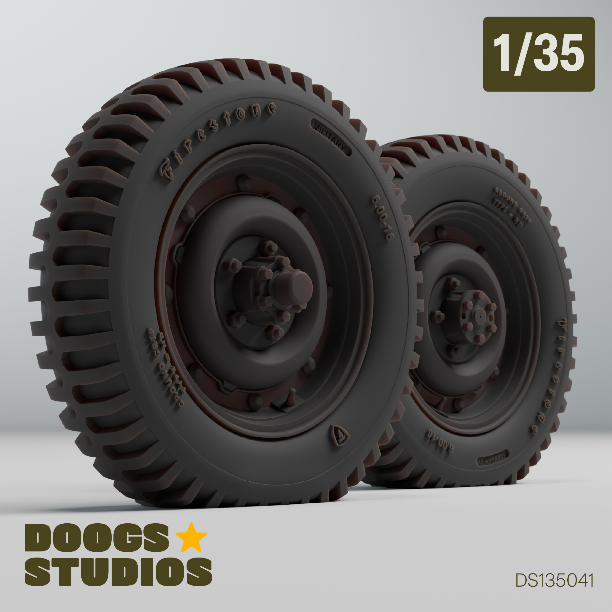 1/35 Jeep Wheel Set 1 (for Takom)