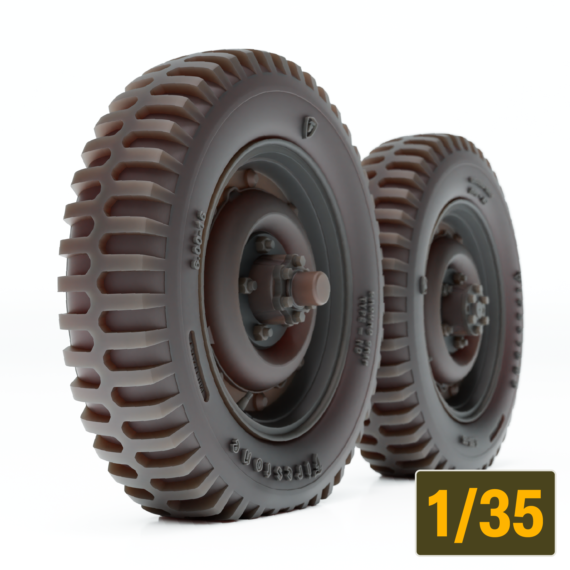 Jeep Wheel Set 1 (Tamiya)