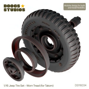 Jeep Wheel Set – Fresh (Takom)