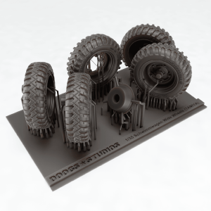 Schwimmwagen Wide Wheel Set (for Tamiya)