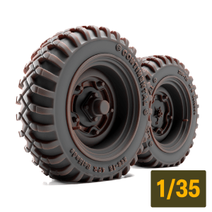 Schwimmwagen Wide Wheel Set (for Tamiya)