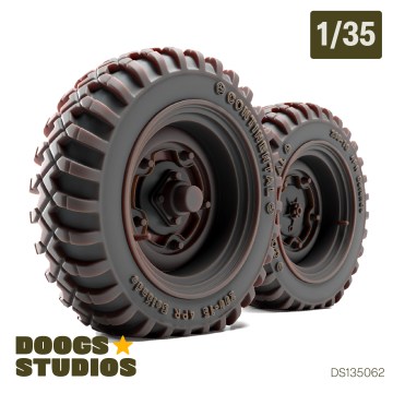 1/35 Schwimmwagen Wide Wheel Set (for Tamiya)
