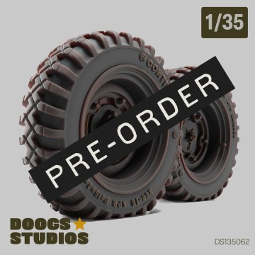 1/35 Schwimmwagen Wide Wheel Set (for Tamiya)