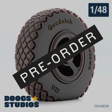 1/48 XP-47H Lightened Wheels (for Halberd / Tamiya)