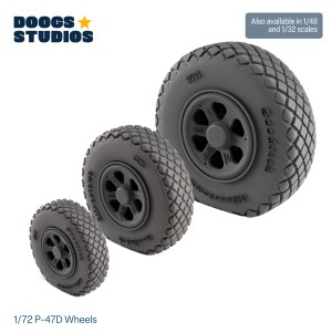 1/72 P-47D Wheels
