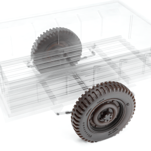 Jeep Trailer Wheel Set 1 (Takom) [PRE-ORDER]
