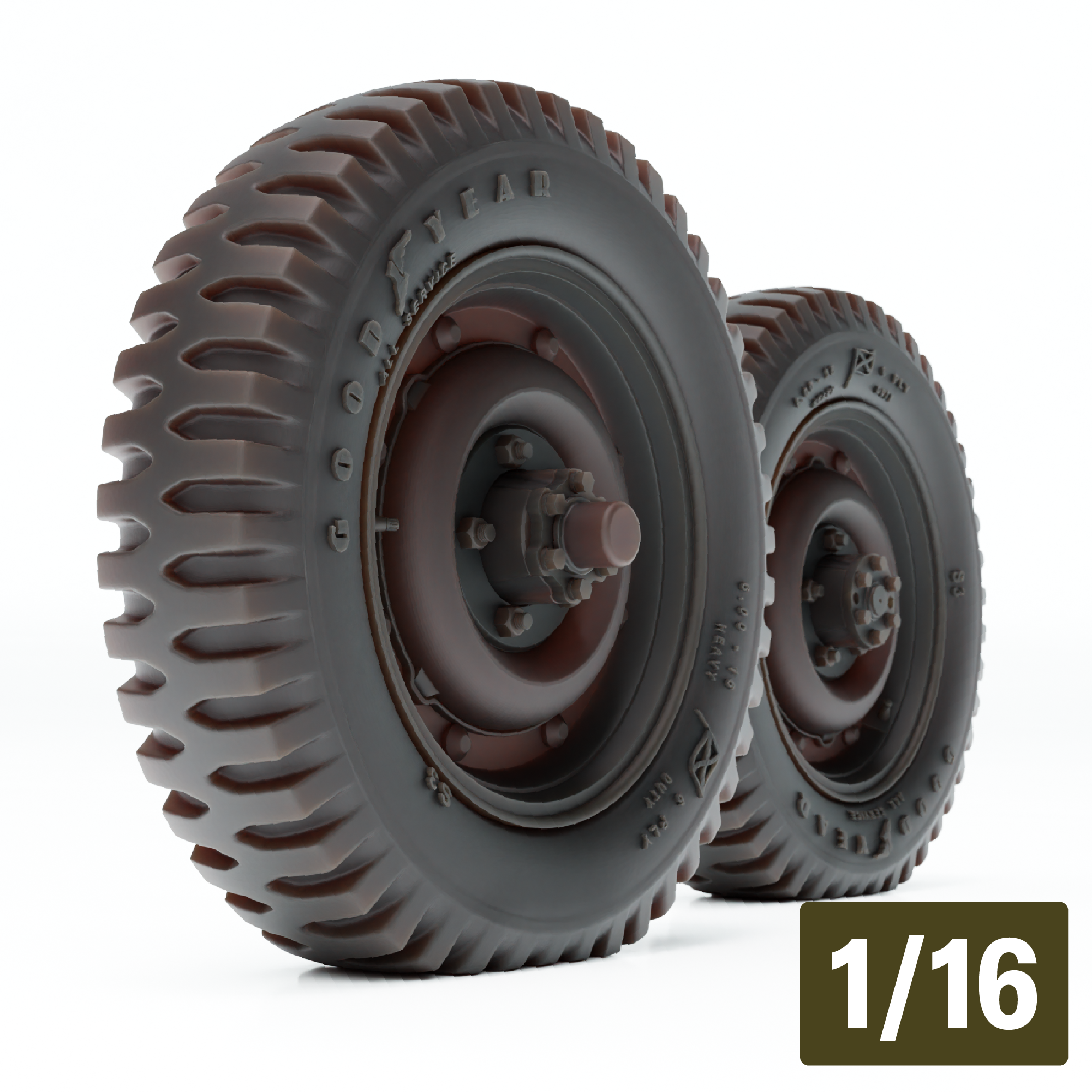 Jeep Wheel Set 3 (Takom) [PRE-ORDER]
