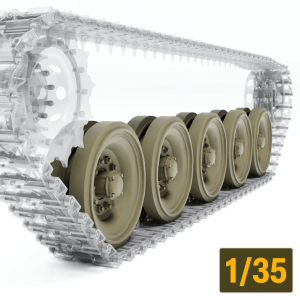 M24 Chaffee Road Wheels (Tamiya) [PRE-ORDER]