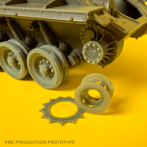 M24 Chaffee Drive Hub & D76210 Sprockets (Tamiya)